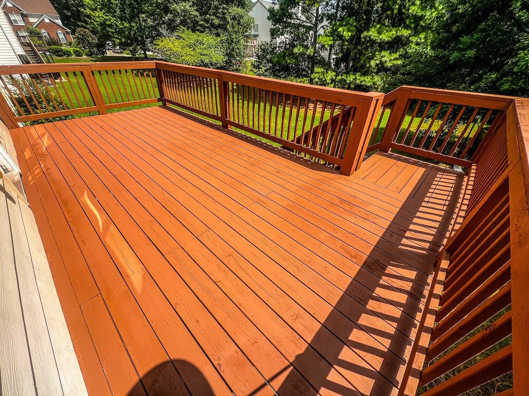 Top Quality Deck Painting Performed in Johns Creek, Georgia. 